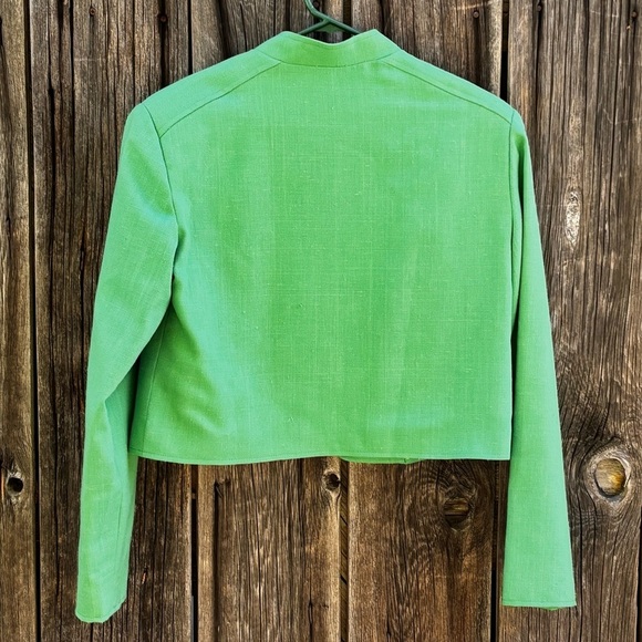 Vintage Lanz Originals Kelly Green Bolero Jacket Size M - Picture 7 of 11